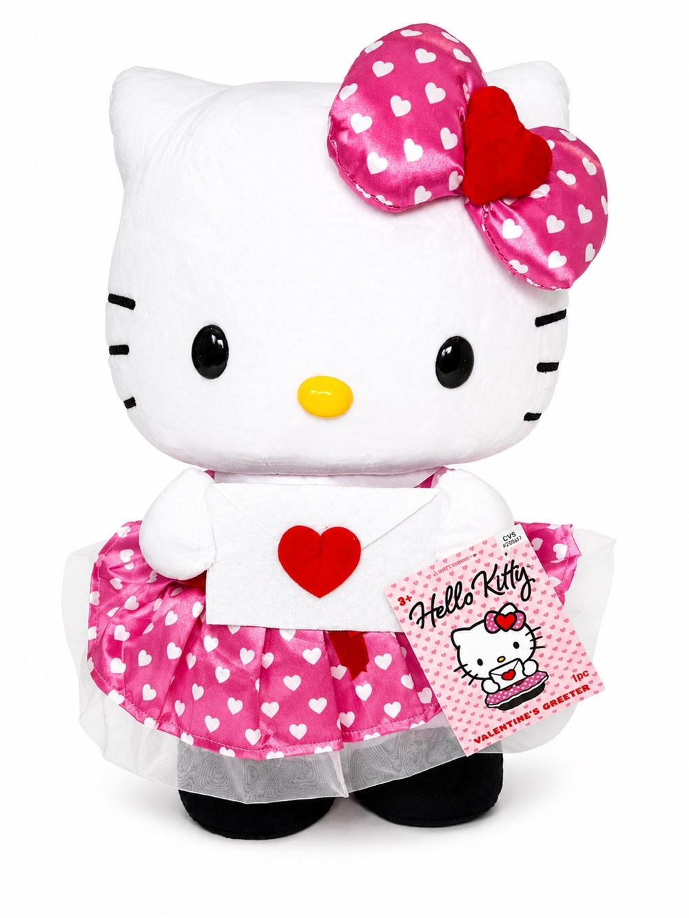 Hello Kitty Sanrio 17” Valentine’s Plush NWT CVS Exclusive Kawaii Collectible
